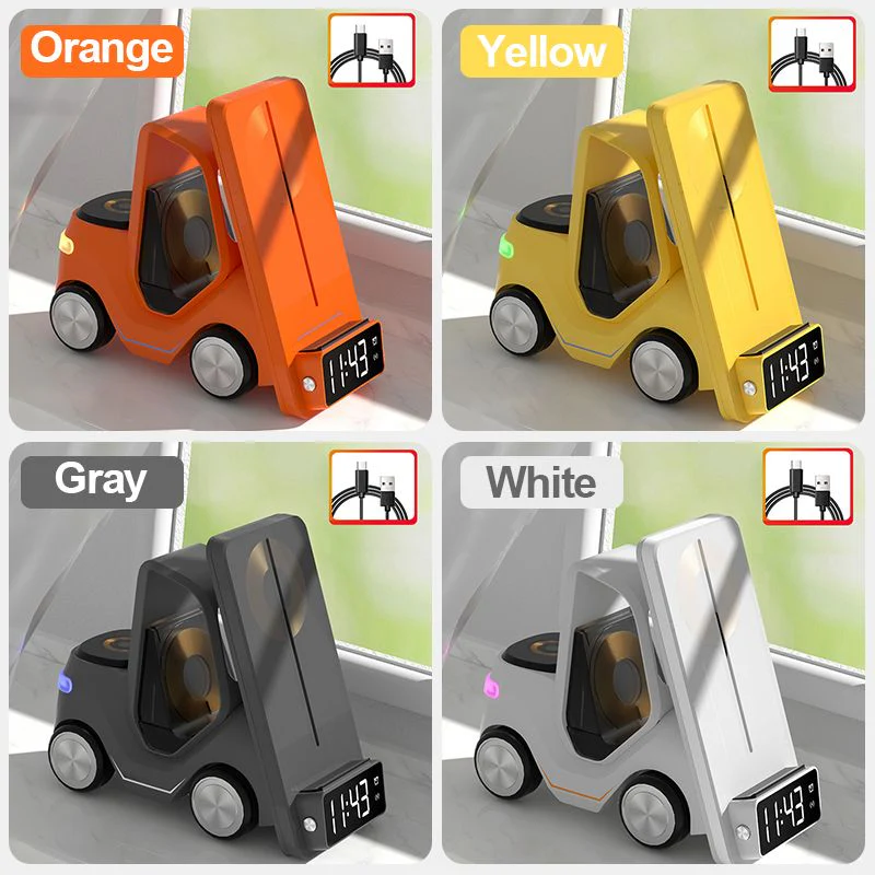 5-in-1 Car Shape Fast Wireless Charger Stand - Image 10