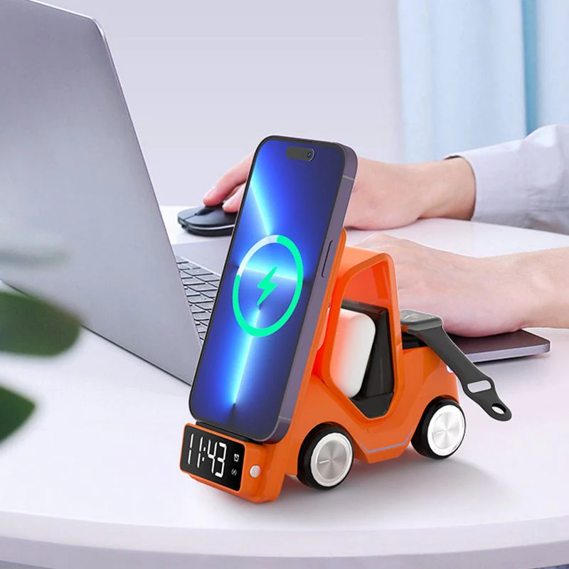 5-in-1 Car Shape Fast Wireless Charger Stand - Image 5