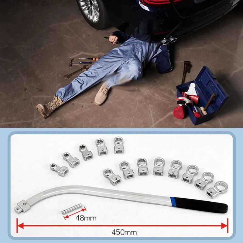 15 Piece Portable Replaceable Head Belt Wrenches Set - Image 8