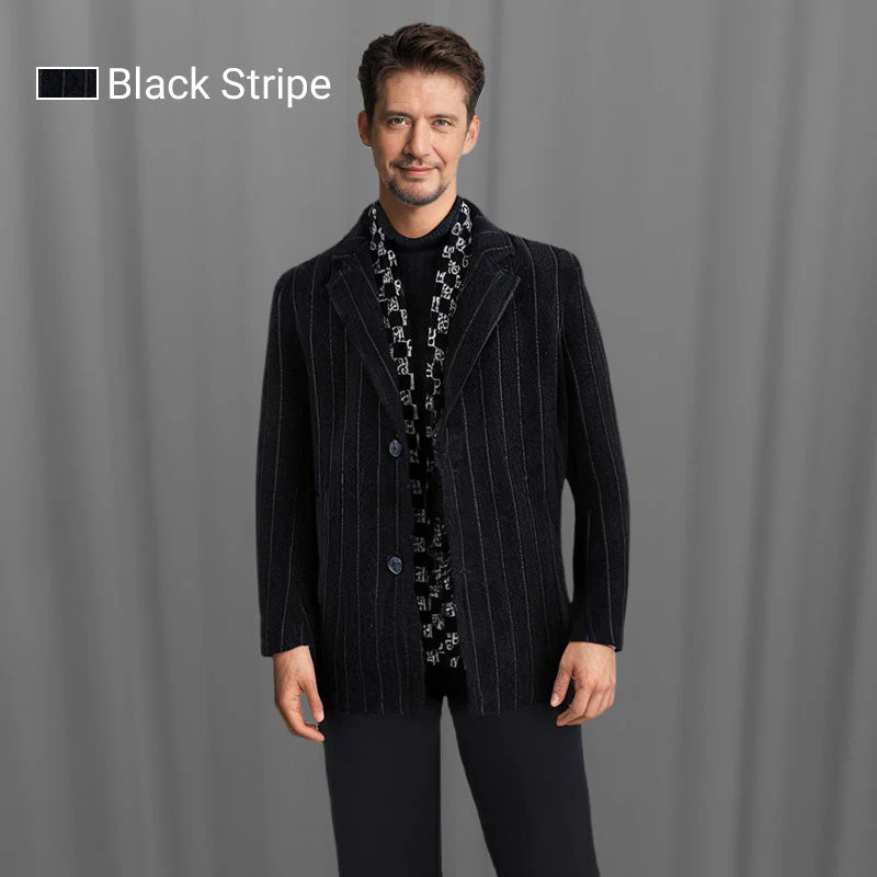 ❄️Winter-Specials❄️Men’s Tweed Jacket with White Duck Down Lining - Image 10