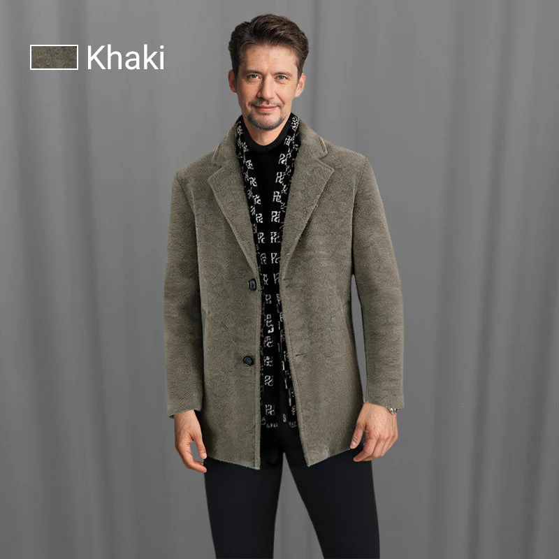 ❄️Winter-Specials❄️Men’s Tweed Jacket with White Duck Down Lining - Image 11