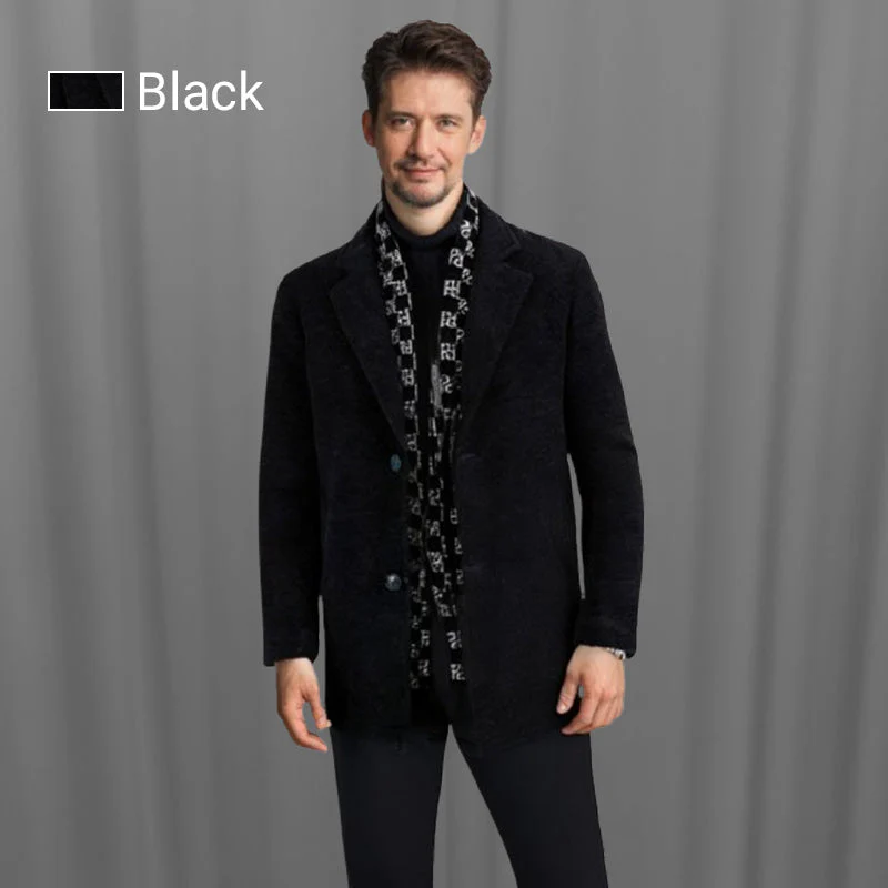 ❄️Winter-Specials❄️Men’s Tweed Jacket with White Duck Down Lining - Image 12