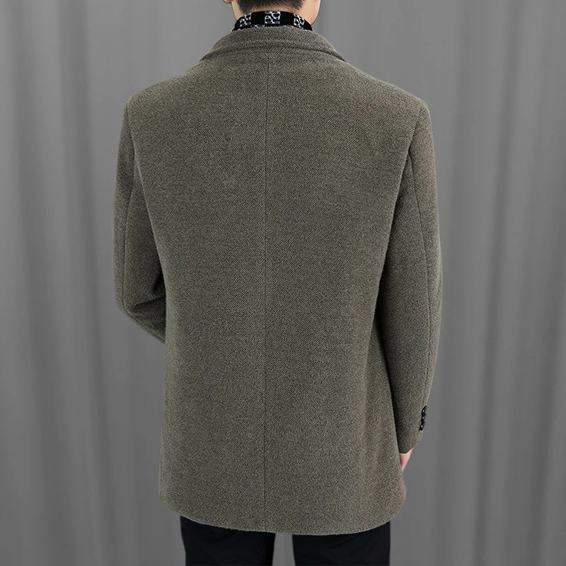 ❄️Winter-Specials❄️Men’s Tweed Jacket with White Duck Down Lining - Image 4