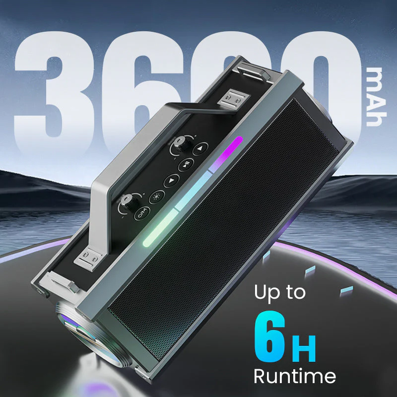 200W Bluetooth Karaoke Speaker with Wireless Microphone - Image 7