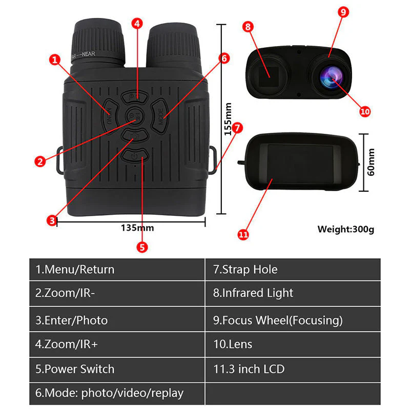 Rechargeable Night Vision Goggles Set - Image 7