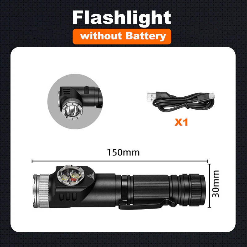 Multi-Function LED Flashlight with Magnetic Base - Image 10
