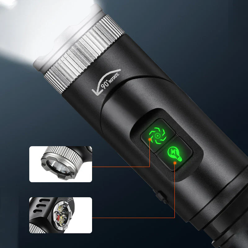 Multi-Function LED Flashlight with Magnetic Base - Image 4