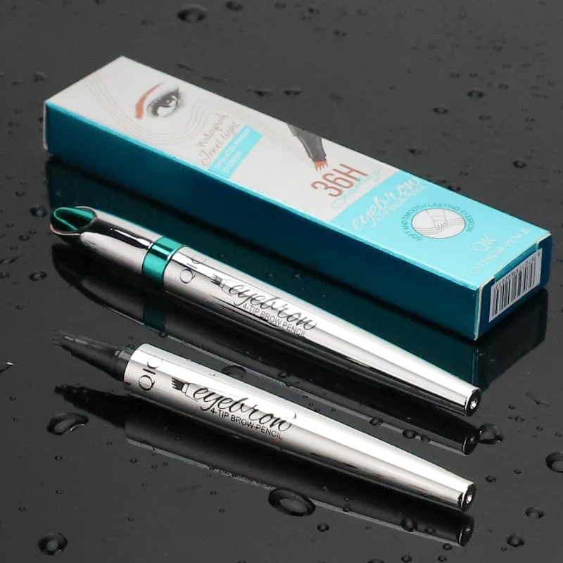 📢📢Buy 1 get 1 free⏰3D Waterproof Microblading Eyebrow Pen 4 Fork Tip Tattoo Pencil - Image 12