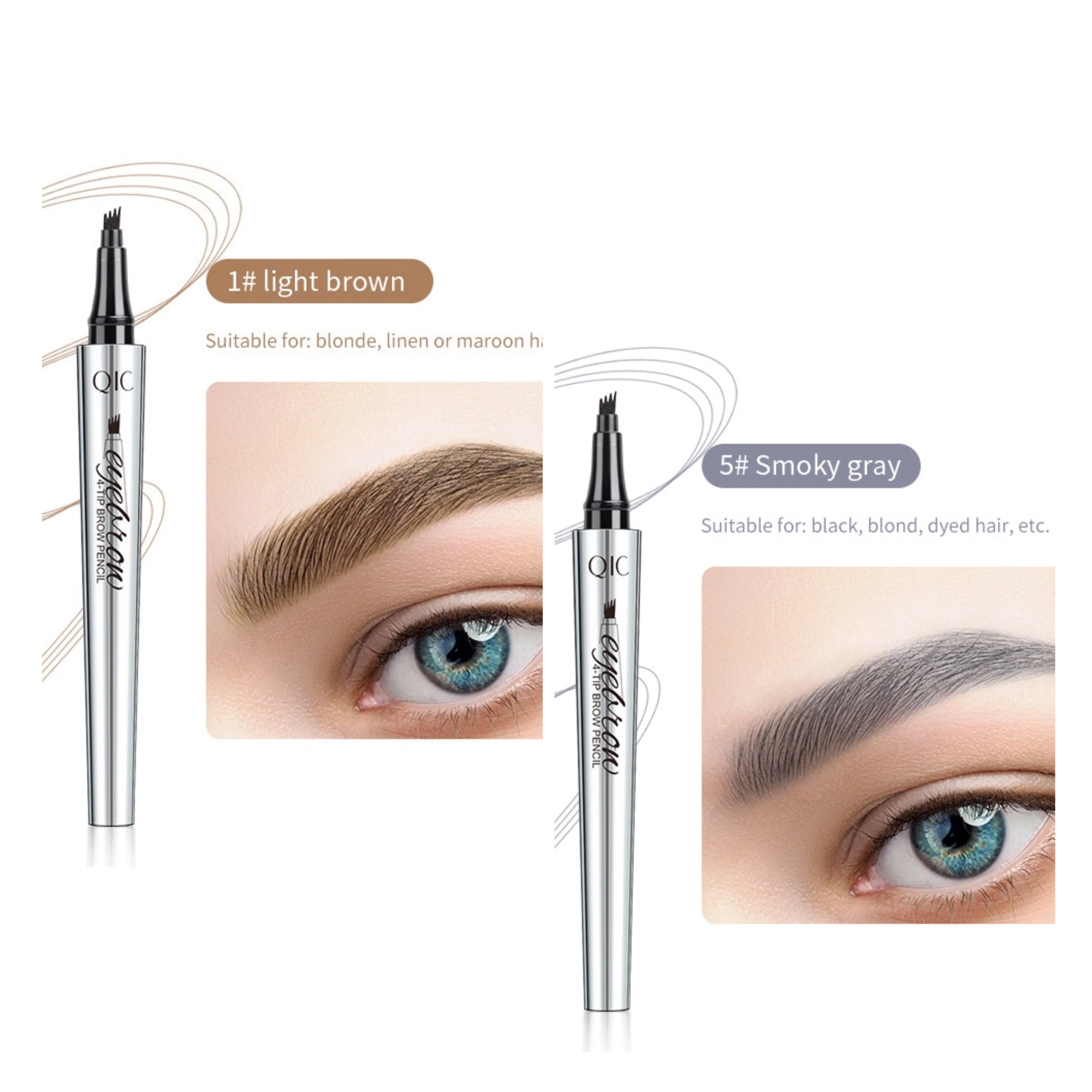 📢📢Buy 1 get 1 free⏰3D Waterproof Microblading Eyebrow Pen 4 Fork Tip Tattoo Pencil - Image 17