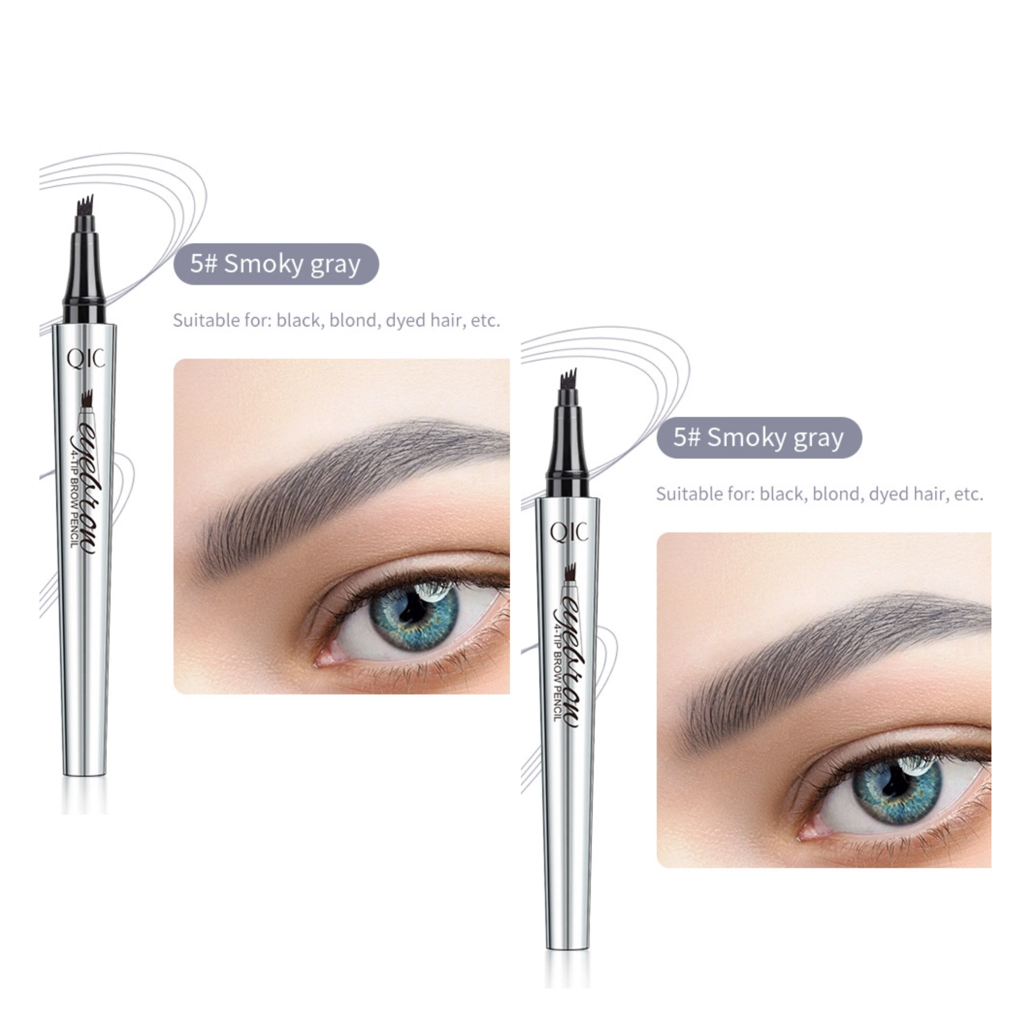 📢📢Buy 1 get 1 free⏰3D Waterproof Microblading Eyebrow Pen 4 Fork Tip Tattoo Pencil - Image 27