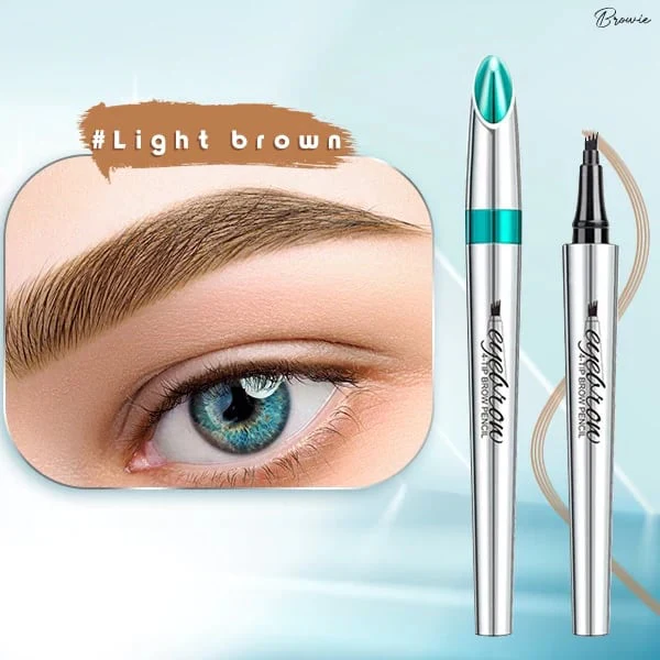 📢📢Buy 1 get 1 free⏰3D Waterproof Microblading Eyebrow Pen 4 Fork Tip Tattoo Pencil - Image 7