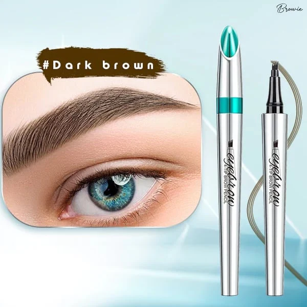 📢📢Buy 1 get 1 free⏰3D Waterproof Microblading Eyebrow Pen 4 Fork Tip Tattoo Pencil - Image 8