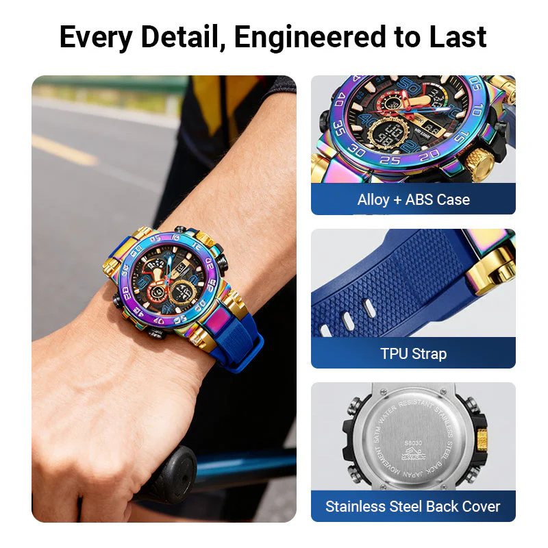 Multifunctional LED Waterproof Digital Watch - Image 9