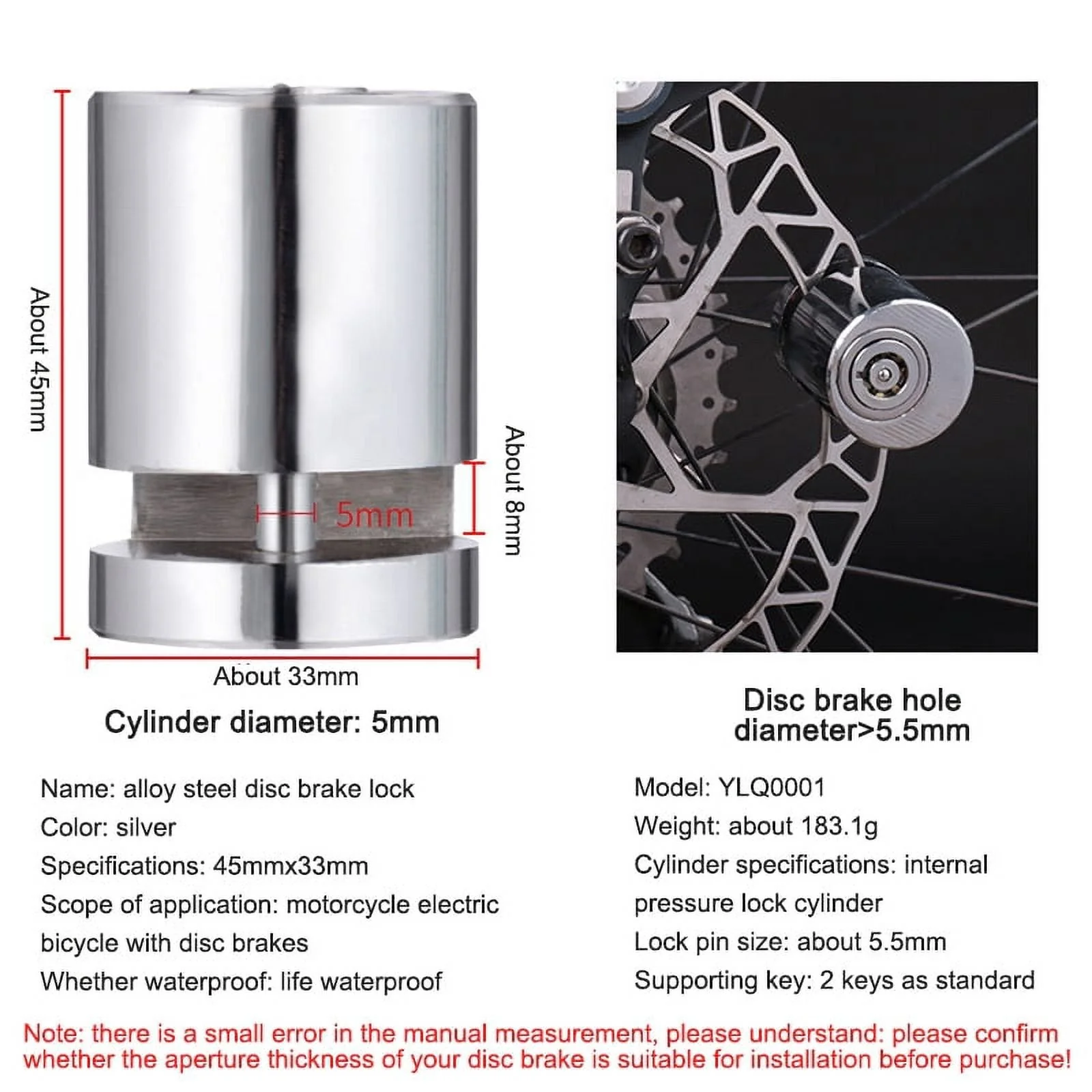 🔒Motorcycle and Bicycle Anti-Theft Disc Brake Lock - Image 6