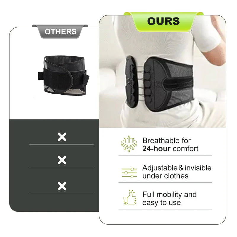 Adjustable Lumbar Support Belt Lower Back Brace - Image 4
