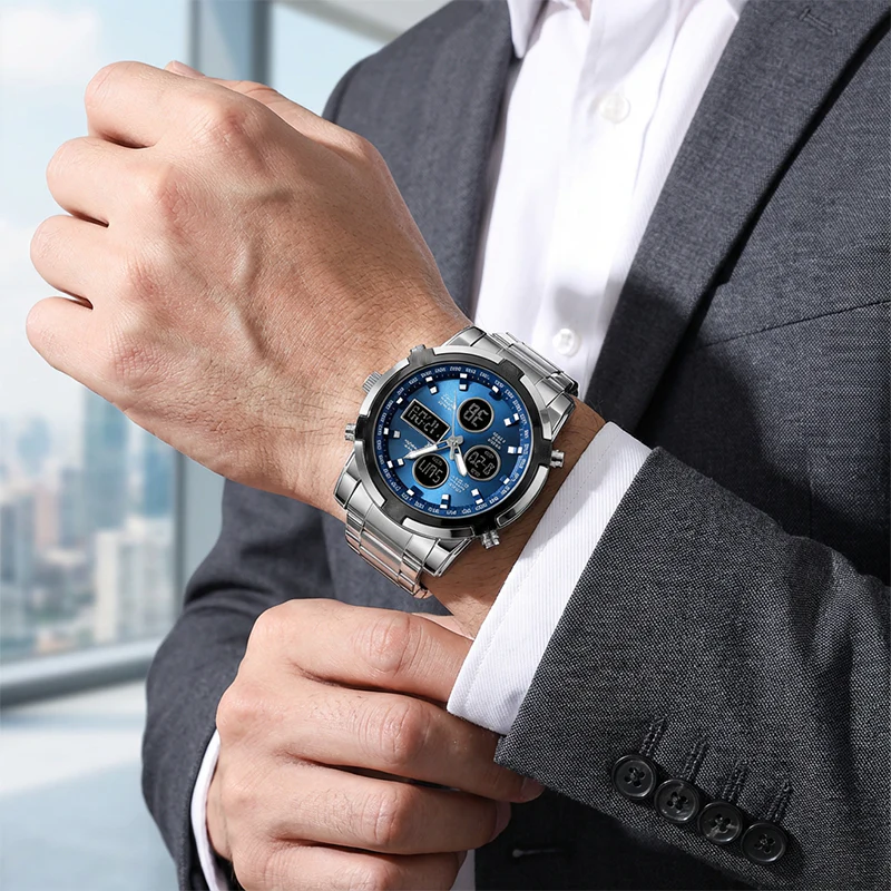 ⌚ 50% OFF NOW! 🪖 Men‘s Military Watch – Analog-Digital Display, Waterproof & Shock-Resistant 🛡️ - Image 2