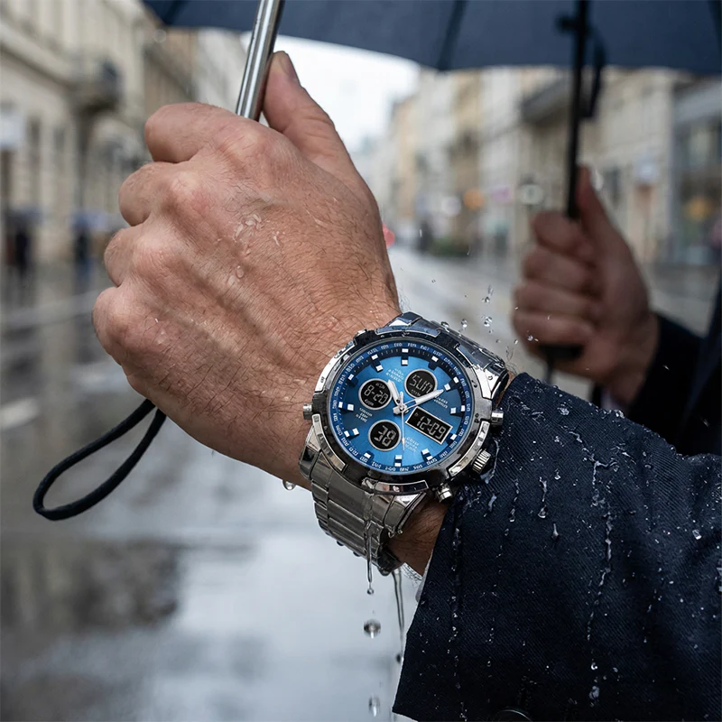⌚ 50% OFF NOW! 🪖 Men‘s Military Watch – Analog-Digital Display, Waterproof & Shock-Resistant 🛡️ - Image 4