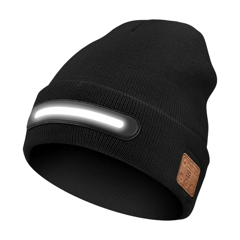 ⏳Limited time 50% discount💥🎁Rechargeable Bluetooth Beanie Hat with Light - Image 10