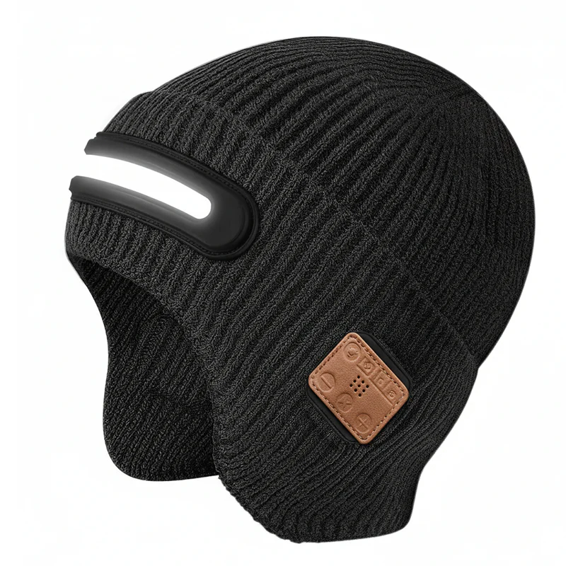⏳Limited time 50% discount💥🎁Rechargeable Bluetooth Beanie Hat with Light - Image 11