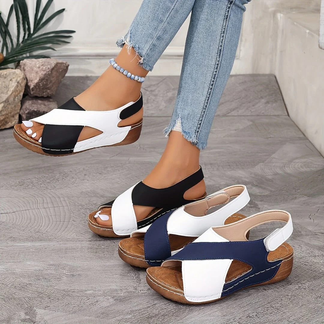 🔥Last Day Promotion 50% OFF - Women's Ultra Comfortable Slope Heel Orthopaedic Sandals