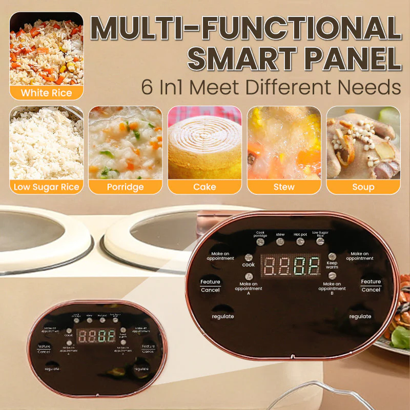 🌸Automatic Multi-Functional Double-Liner Rice Cooker - Image 4