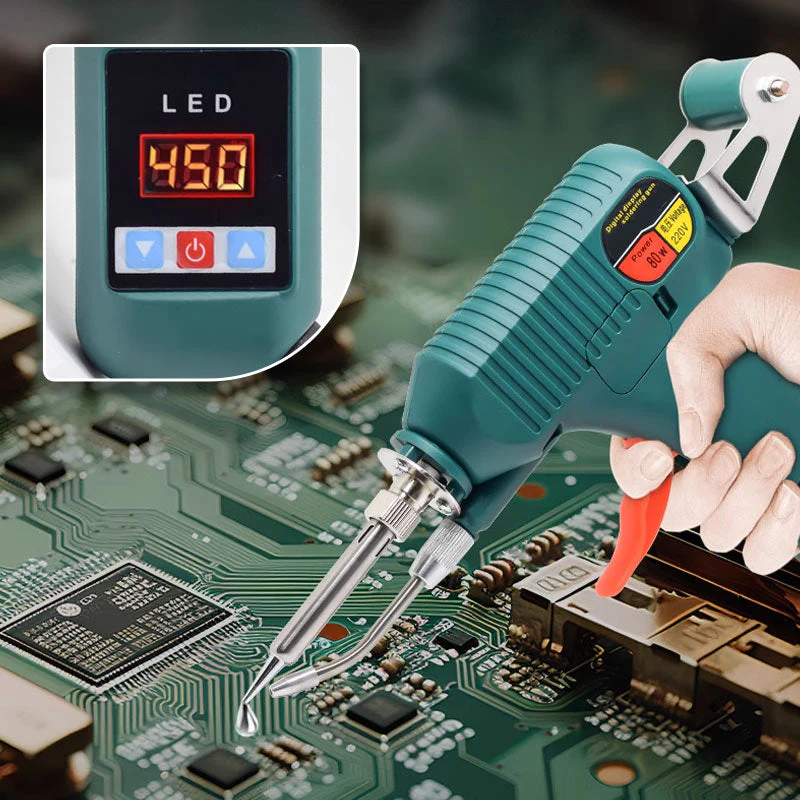 Digital Display  Soldering Iron - Auto Feed tin wire