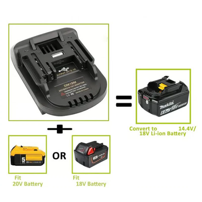 🔋 50% OFF NOW! ⚡ 18V Lithium Battery Adapter - Universal Compatibility with Power Tools, Lightweight & Long-Lasting 🛠️📦 - Image 4
