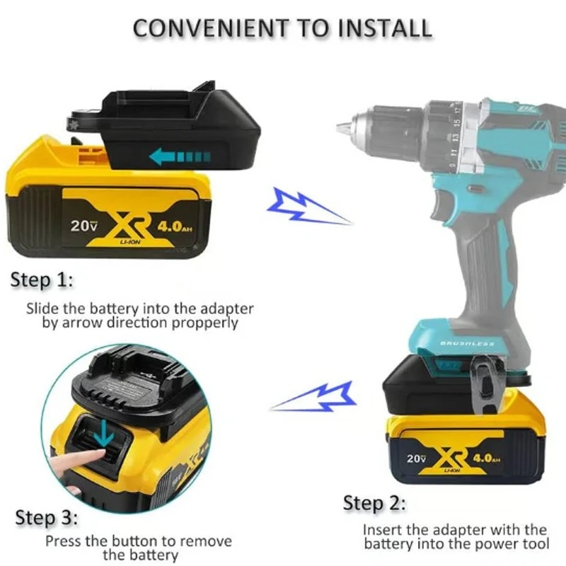 🔋 50% OFF NOW! ⚡ 18V Lithium Battery Adapter - Universal Compatibility with Power Tools, Lightweight & Long-Lasting 🛠️📦 - Image 5