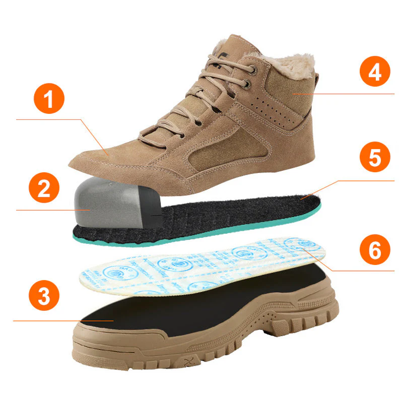 🎅 Men's Winter Safety Shoes – Steel Toe Cap and Slip-Resistant! -- Free Shipping - Image 6