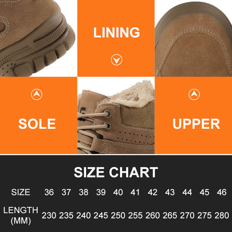 🎅 Men's Winter Safety Shoes – Steel Toe Cap and Slip-Resistant! -- Free Shipping - Image 8