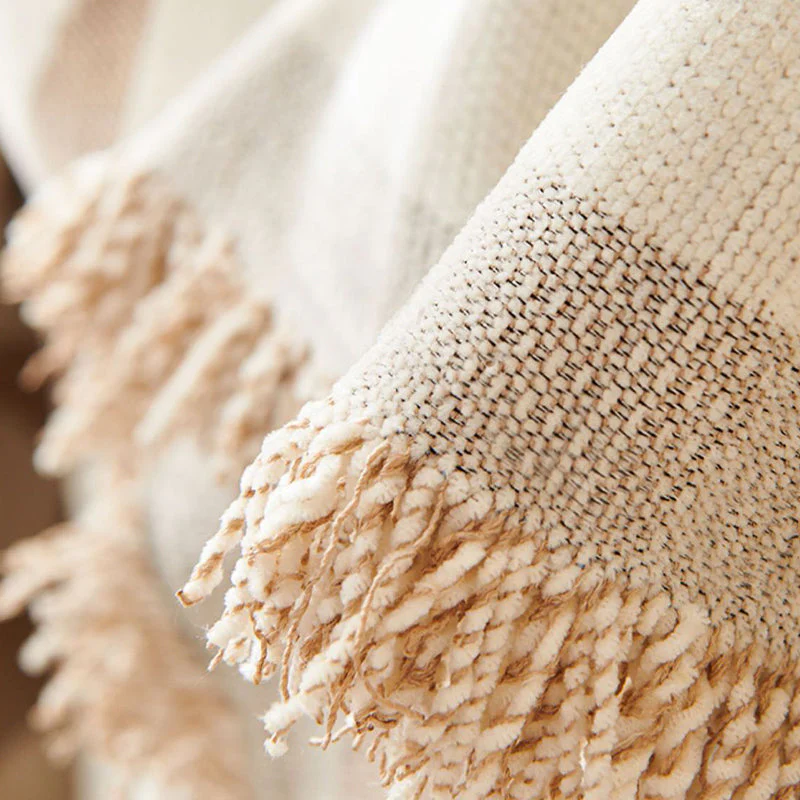 Bohemian Style Anti-Pet Scratching Sofa Cover Blanket - Image 3