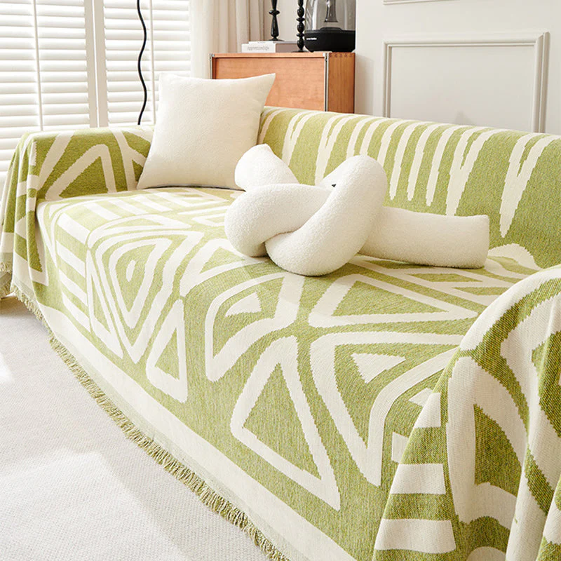 Bohemian Style Anti-Pet Scratching Sofa Cover Blanket - Image 4