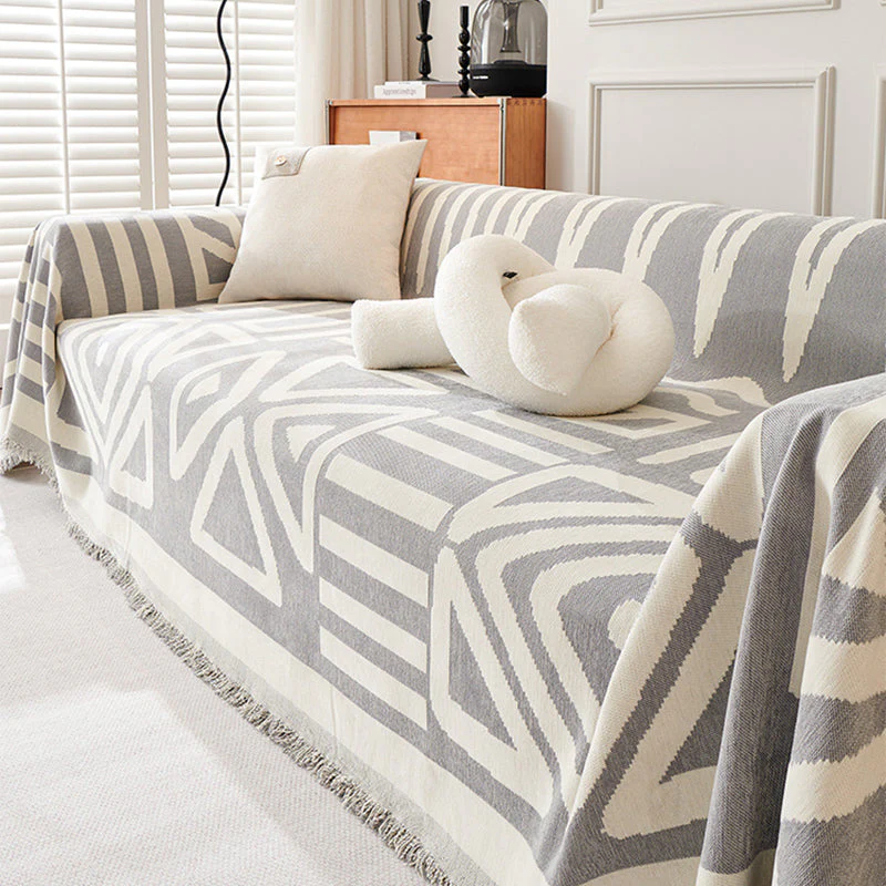 Bohemian Style Anti-Pet Scratching Sofa Cover Blanket - Image 5