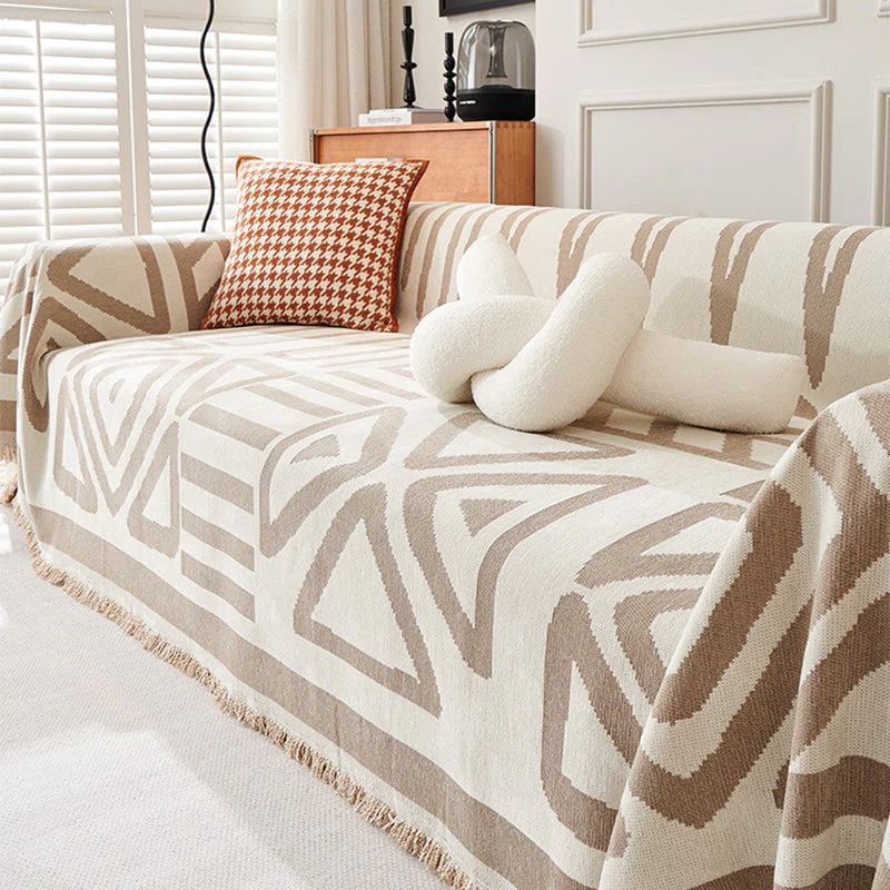 Bohemian Style Anti-Pet Scratching Sofa Cover Blanket - Image 6