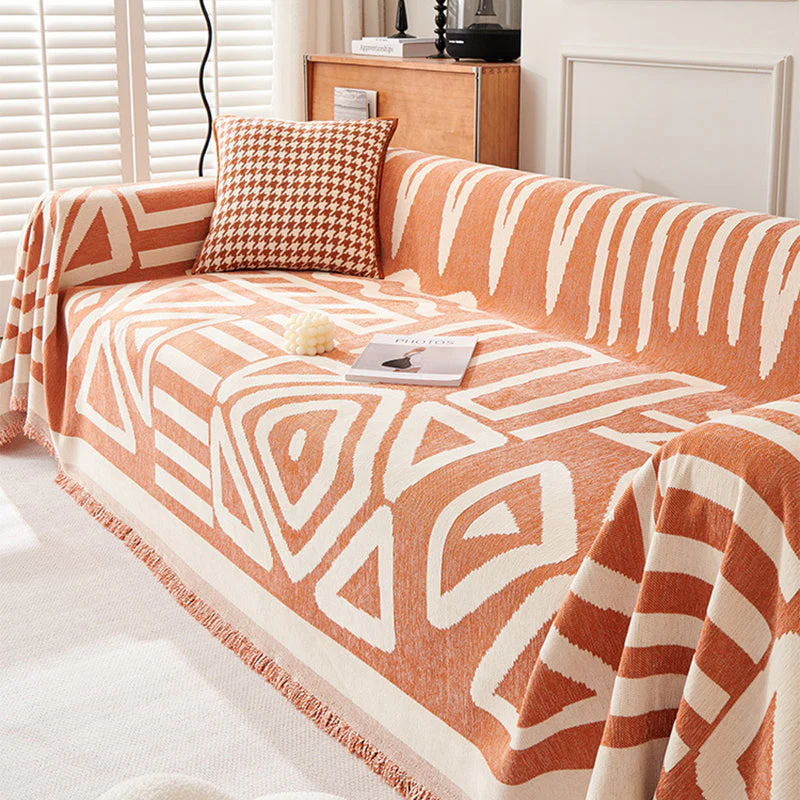 Bohemian Style Anti-Pet Scratching Sofa Cover Blanket - Image 7
