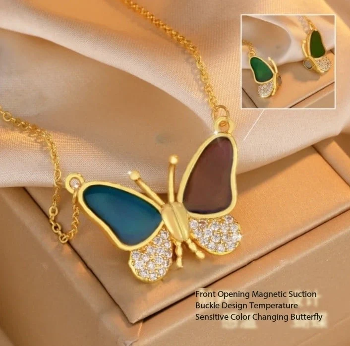 Color Changing Butterfly Necklace - Image 10