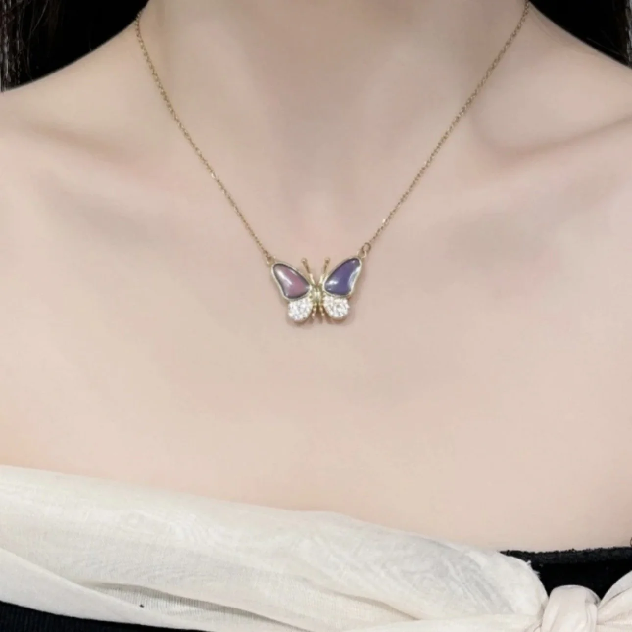 Color Changing Butterfly Necklace - Image 8