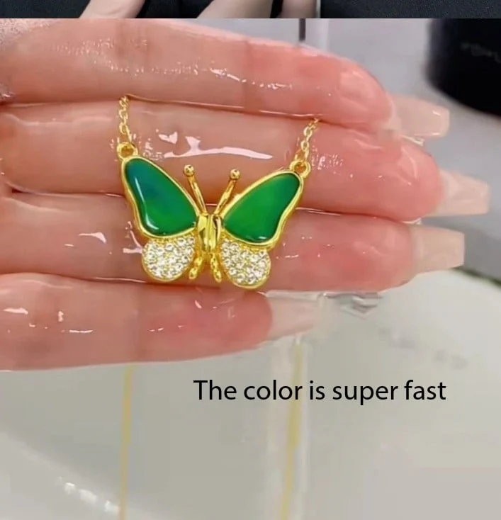 Color Changing Butterfly Necklace - Image 9