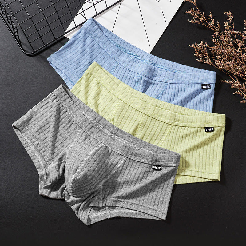 Men's Yarn Woven U-Shaped Low Briefs - Image 17