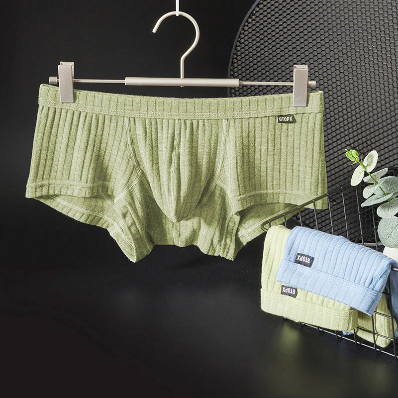 Men's Yarn Woven U-Shaped Low Briefs - Image 3