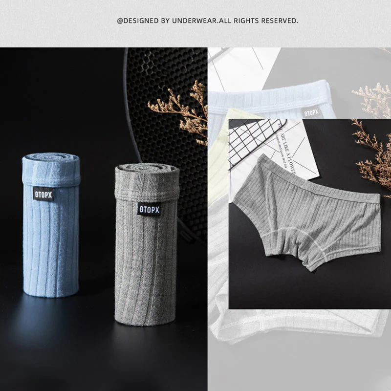Men's Yarn Woven U-Shaped Low Briefs - Image 9