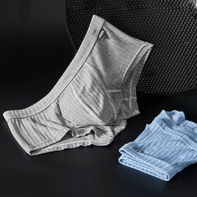 Men's Yarn Woven U-Shaped Low Briefs - Image 10
