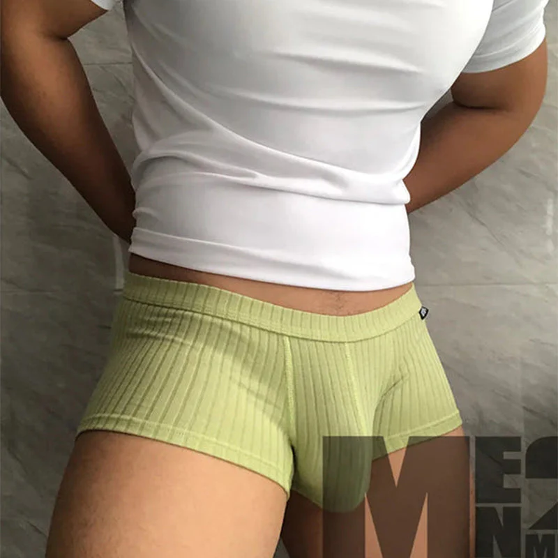 Men's Yarn Woven U-Shaped Low Briefs - Image 4