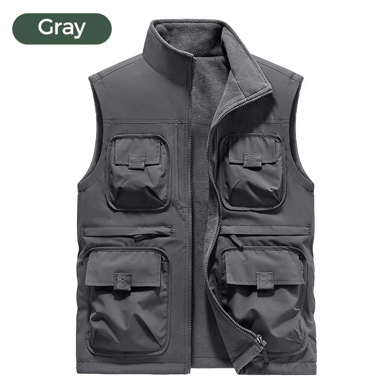 🔥HOT SALE 40% OFF🔥 Reversible Multi-Pocket Padded Vest for Men & Women-🌲Designed specifically for OUTDOOR🌲 - Image 10