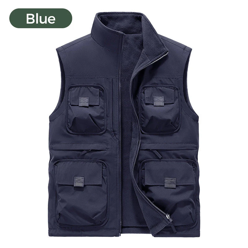 🔥HOT SALE 40% OFF🔥 Reversible Multi-Pocket Padded Vest for Men & Women-🌲Designed specifically for OUTDOOR🌲 - Image 11