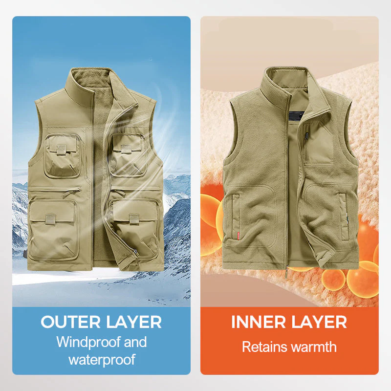 🔥HOT SALE 40% OFF🔥 Reversible Multi-Pocket Padded Vest for Men & Women-🌲Designed specifically for OUTDOOR🌲 - Image 2