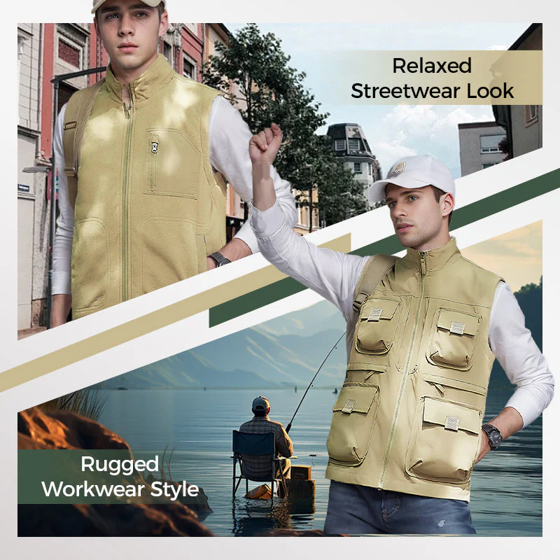 🔥HOT SALE 40% OFF🔥 Reversible Multi-Pocket Padded Vest for Men & Women-🌲Designed specifically for OUTDOOR🌲 - Image 3