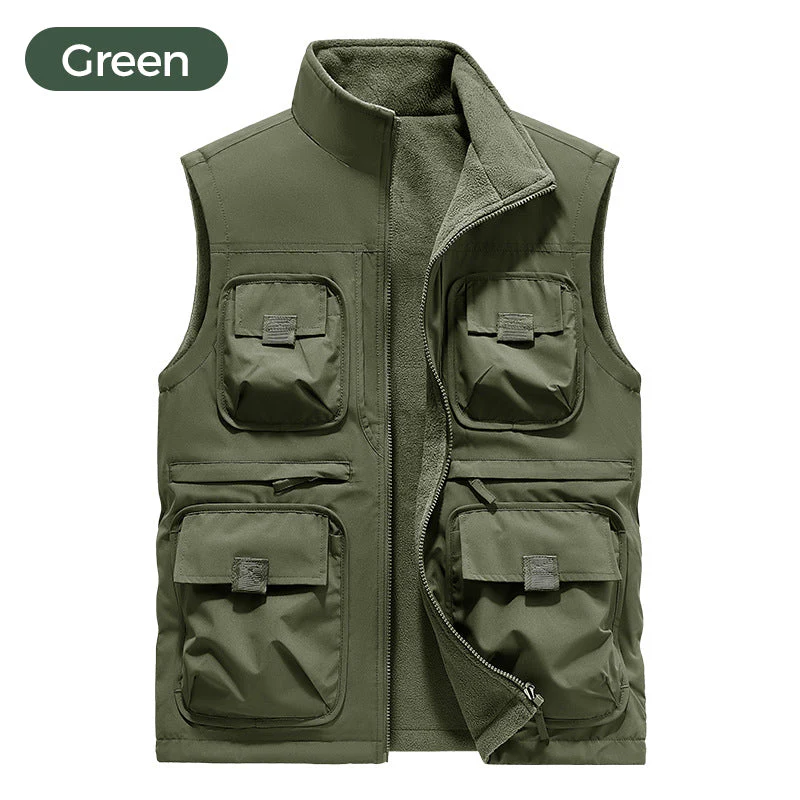 🔥HOT SALE 40% OFF🔥 Reversible Multi-Pocket Padded Vest for Men & Women-🌲Designed specifically for OUTDOOR🌲 - Image 9