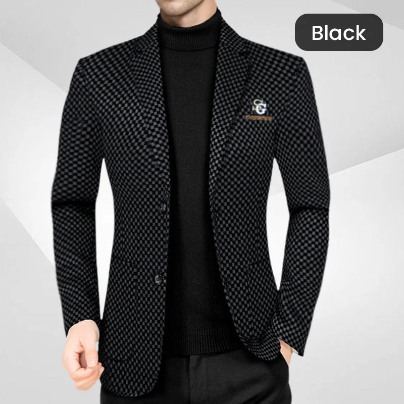 ❄️Winter Hot Sale🔥Men's Fleece-Lined Slim-Fit Casual Suit Jacket - Image 2