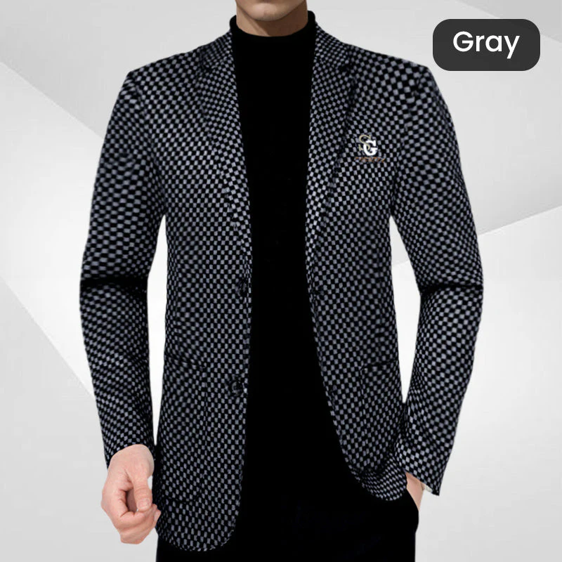 ❄️Winter Hot Sale🔥Men's Fleece-Lined Slim-Fit Casual Suit Jacket - Image 3